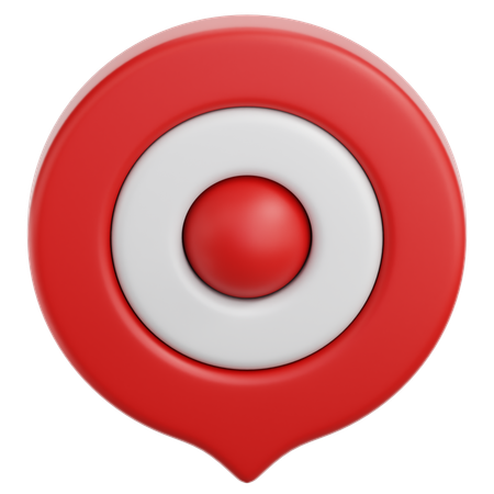 Bandera de punto de referencia  3D Icon