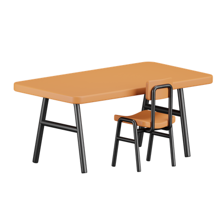 Pupitre de escuela  3D Icon