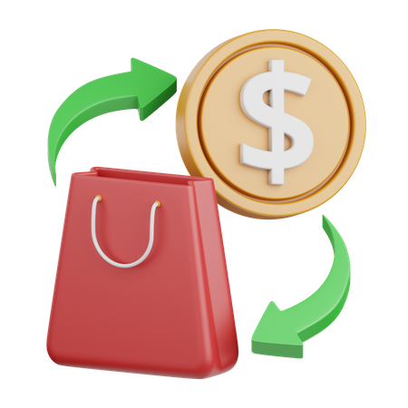 Purchase transaction  3D Icon