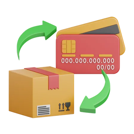 Purchase transaction process  3D Icon