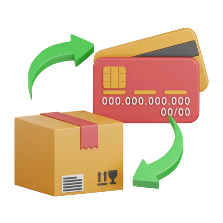 Purchase transaction process 3D Icon