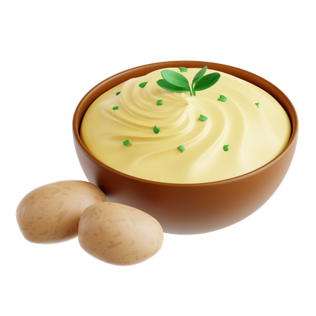 Puré de patatas  3D Icon