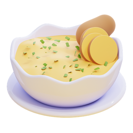 Puré de patatas  3D Icon