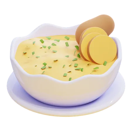 Puré de patatas  3D Icon