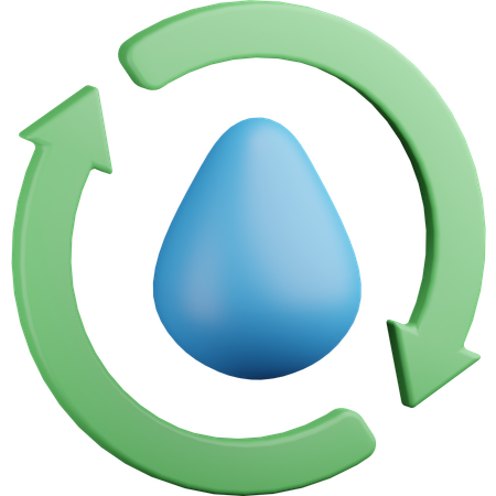 Purificación del agua  3D Icon