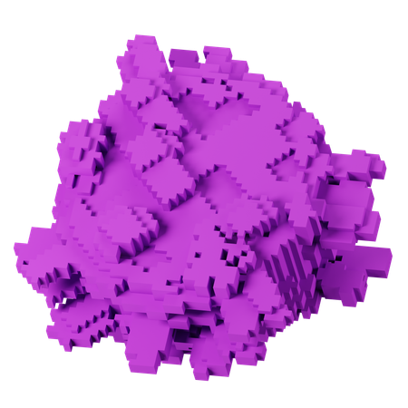 Purple Area  3D Icon