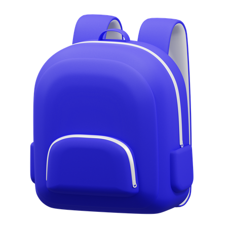 Purple Backpack  3D Icon
