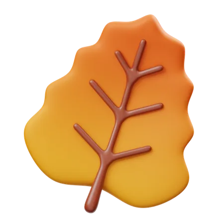Purple Beech Leaf  3D Icon