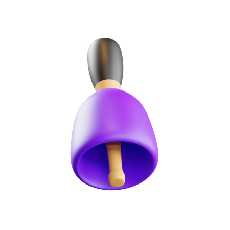 Purple Bell  3D Icon