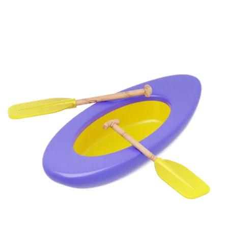 Purple Boat  3D Icon