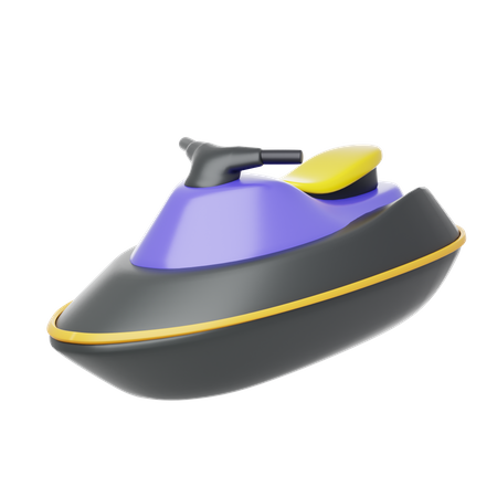 Purple Boats  3D Icon