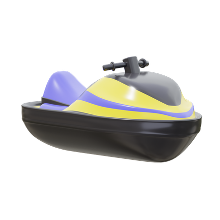 Purple Boats  3D Icon