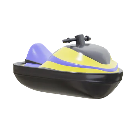 Purple Boats  3D Icon