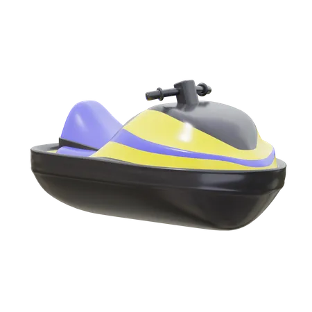 Purple Boats  3D Icon