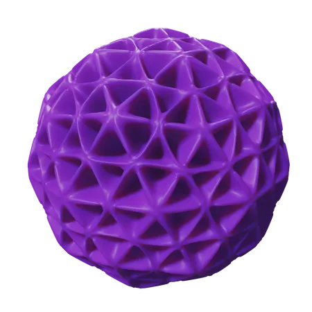 Purple coral 3D Icon