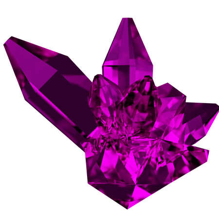 Purple Crystal  3D Icon