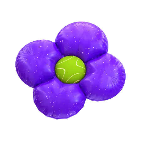 3 D Abstract Inflated Shape Flower 3D Icon