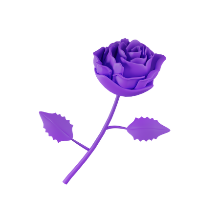 Purple Flower  3D Icon