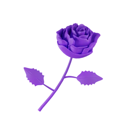 Purple Flower  3D Icon