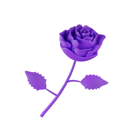 Purple Flower  3D Icon