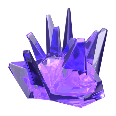 Purple Gem  3D Icon