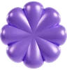 Purple Geometric Blossom Design