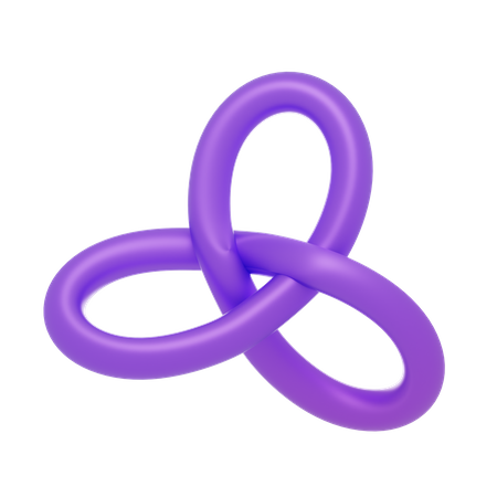 Purple Graphic Shape  3D Icon