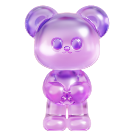 Purple Gummy Bear  3D Icon