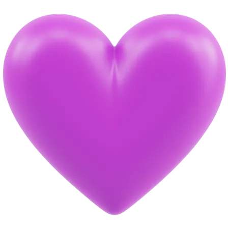 Purple Heart Emoji  3D Icon