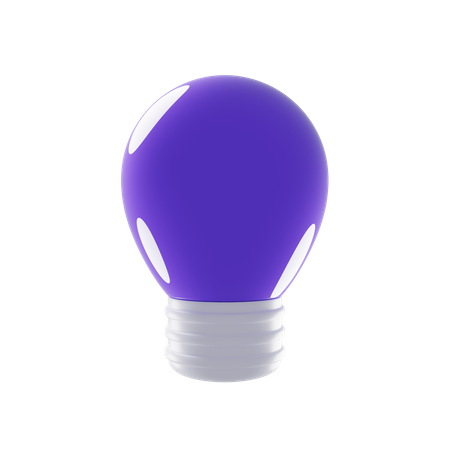 Purple lamp  3D Icon