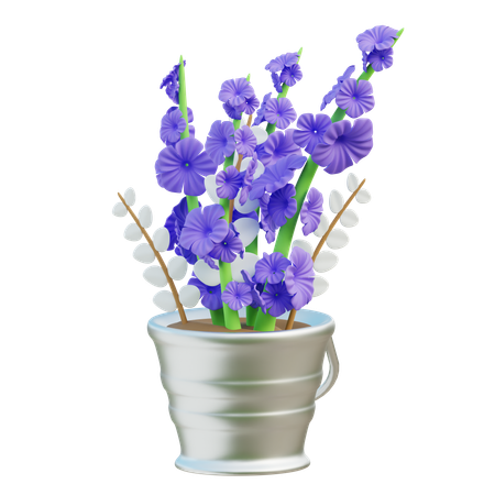 Purple Lavender  3D Icon
