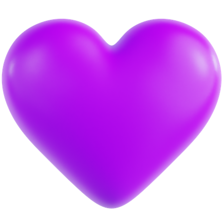 Purple Love  3D Icon