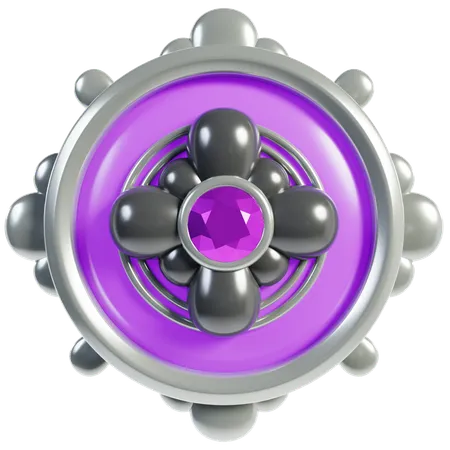 Purple Rank Badge Frames  3D Icon