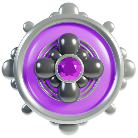 Purple Rank Badge Frames  3D Icon