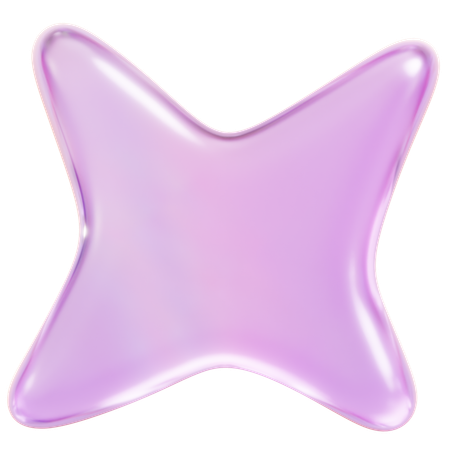 Purple Sparkle  3D Icon