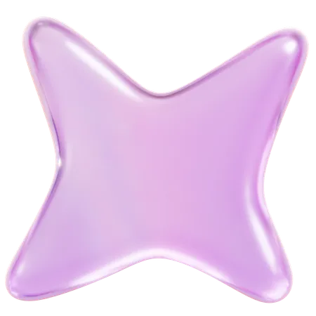 Purple Sparkle  3D Icon