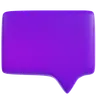 Purple Speech Bubble