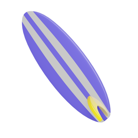 Purple Surfing Board  3D Icon