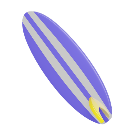Purple Surfing Board  3D Icon