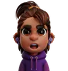 Purple Sweater Woman