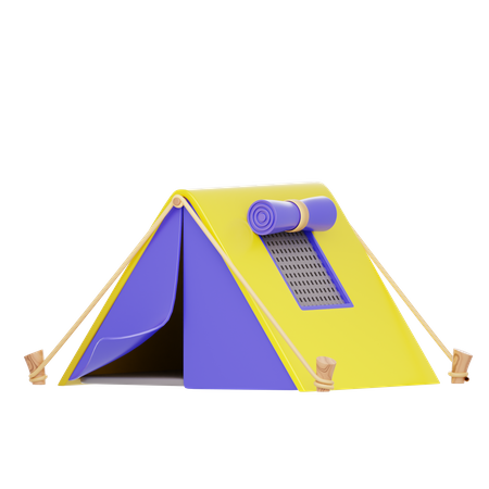 Purple Tent  3D Icon