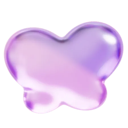 Purplw Butterfly  3D Icon