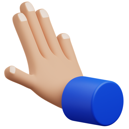 Push hand gesture  3D Icon