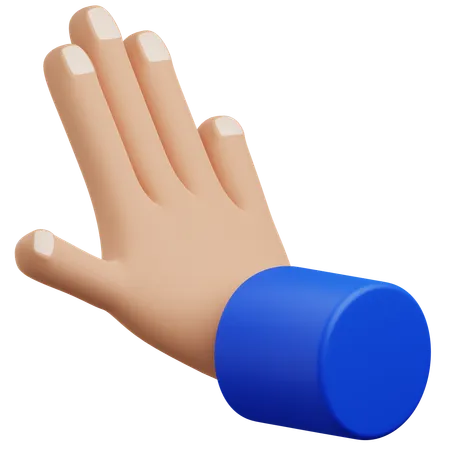 Push hand gesture  3D Icon