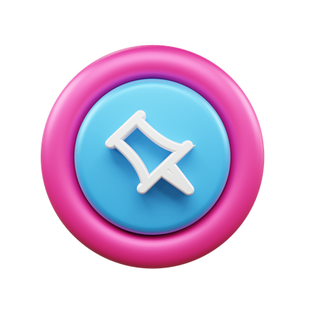 푸시 핀  3D Icon