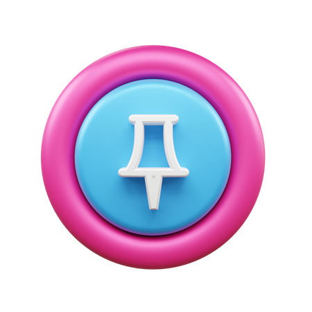 푸시 핀  3D Icon