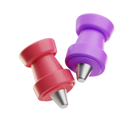 Push Pin  3D Icon