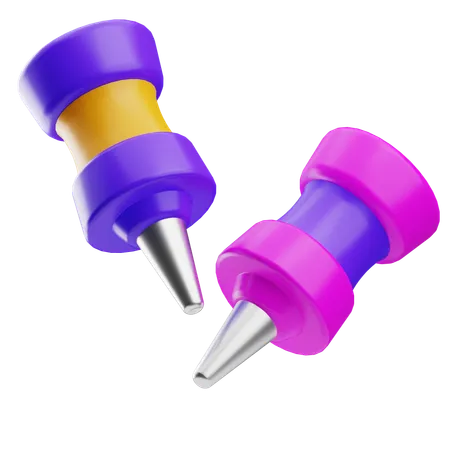 Push Pin  3D Icon