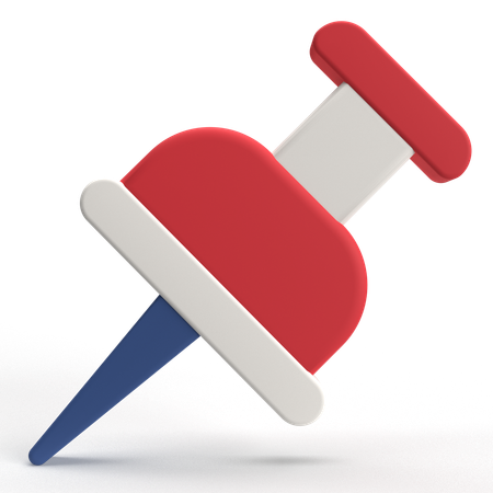 Push Pin  3D Icon