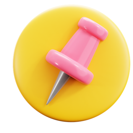 Push Pin  3D Icon